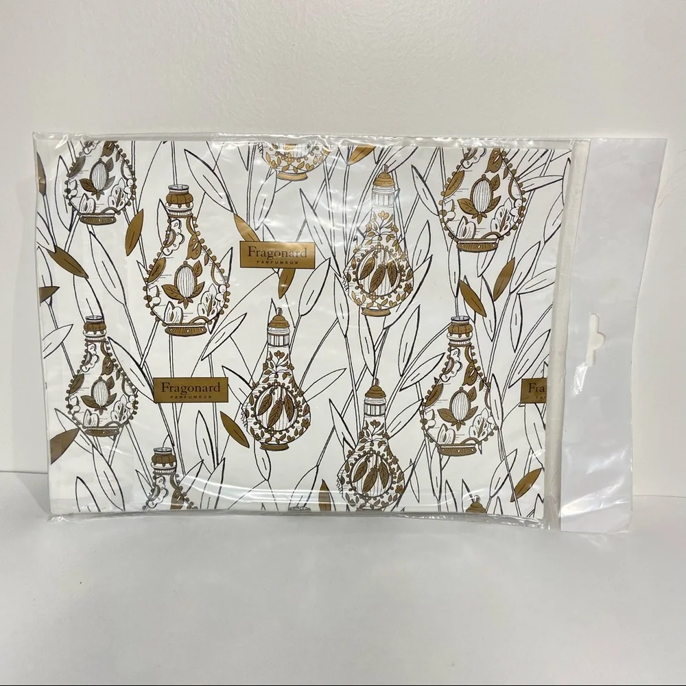 Vintage Fragonard Parfumeur Wrapping Paper And Stickers New In Packaging